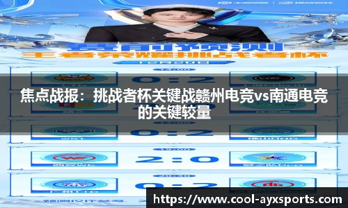 焦点战报：挑战者杯关键战赣州电竞vs南通电竞的关键较量